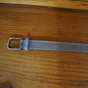 Johnston & Murphy Gray Perforated Belt